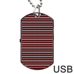 Indian Stripes Dog Tag Usb Flash (one Side) by jumpercat