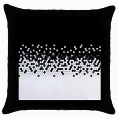 Flat Tech Camouflage Black And White Throw Pillow Case (black) by jumpercat