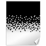 Flat Tech Camouflage Black And White Canvas 36  x 48   35.26 x46.15  Canvas - 1