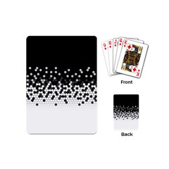 Flat Tech Camouflage Black And White Playing Cards (mini)  by jumpercat