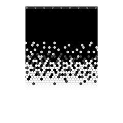 Flat Tech Camouflage Black And White Shower Curtain 48  X 72  (small)  by jumpercat