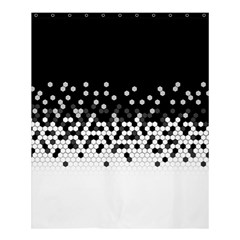 Flat Tech Camouflage Black And White Shower Curtain 60  X 72  (medium)  by jumpercat