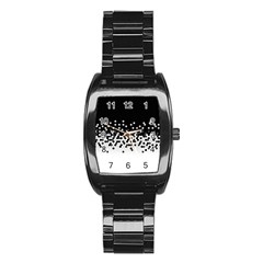 Flat Tech Camouflage Black And White Stainless Steel Barrel Watch by jumpercat