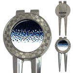 Flat Tech Camouflage Reverse Blue 3-in-1 Golf Divots Front