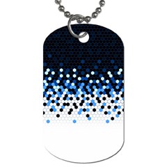 Flat Tech Camouflage Reverse Blue Dog Tag (one Side) by jumpercat