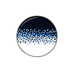 Flat Tech Camouflage Reverse Blue Hat Clip Ball Marker by jumpercat