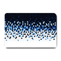 Flat Tech Camouflage Reverse Blue Small Doormat  by jumpercat