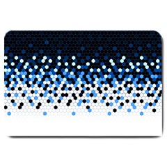 Flat Tech Camouflage Reverse Blue Large Doormat  by jumpercat