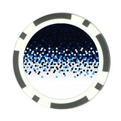 Flat Tech Camouflage Reverse Blue Poker Chip Card Guard by jumpercat