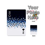 Flat Tech Camouflage Reverse Blue Playing Cards 54 (Mini)  Front - Spade2