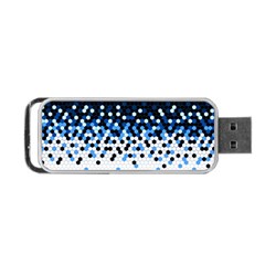 Flat Tech Camouflage Reverse Blue Portable Usb Flash (one Side) by jumpercat