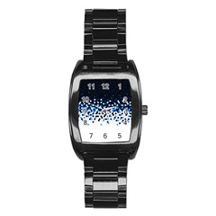 Flat Tech Camouflage Reverse Blue Stainless Steel Barrel Watch