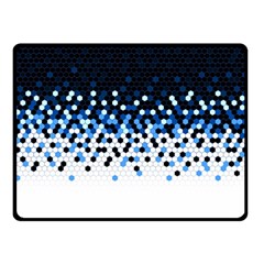 Flat Tech Camouflage Reverse Blue Double Sided Fleece Blanket (small)  by jumpercat