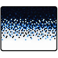 Flat Tech Camouflage Reverse Blue Double Sided Fleece Blanket (medium)  by jumpercat