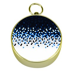 Flat Tech Camouflage Reverse Blue Gold Compasses by jumpercat