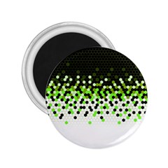 Flat Tech Camouflage Reverse Green 2 25  Magnets by jumpercat