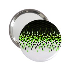 Flat Tech Camouflage Reverse Green 2 25  Handbag Mirrors by jumpercat