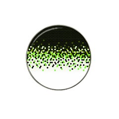 Flat Tech Camouflage Reverse Green Hat Clip Ball Marker (4 Pack) by jumpercat