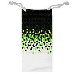 Flat Tech Camouflage Reverse Green Jewelry Bag by jumpercat