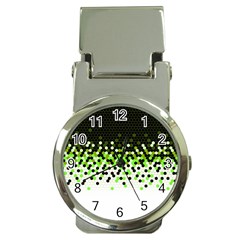 Flat Tech Camouflage Reverse Green Money Clip Watches by jumpercat