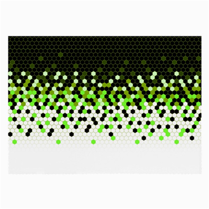 Flat Tech Camouflage Reverse Green Large Glasses Cloth