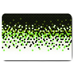 Flat Tech Camouflage Reverse Green Large Doormat  by jumpercat