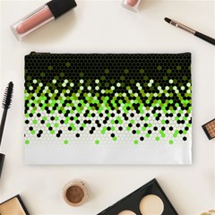 Flat Tech Camouflage Reverse Green Cosmetic Bag (large)  by jumpercat