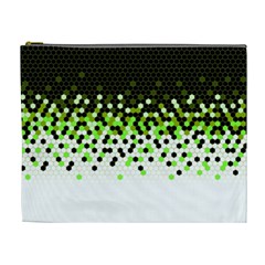 Flat Tech Camouflage Reverse Green Cosmetic Bag (xl) by jumpercat