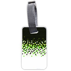 Flat Tech Camouflage Reverse Green Luggage Tags (one Side)  by jumpercat