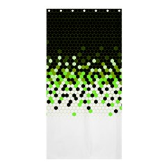 Flat Tech Camouflage Reverse Green Shower Curtain 36  X 72  (stall)  by jumpercat