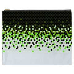 Flat Tech Camouflage Reverse Green Cosmetic Bag (xxxl)  by jumpercat