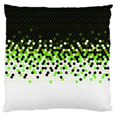 Flat Tech Camouflage Reverse Green Standard Flano Cushion Case (one Side) by jumpercat