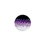 Flat Tech Camouflage Reverse Purple 1  Mini Buttons Front