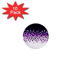 Flat Tech Camouflage Reverse Purple 1  Mini Buttons (10 Pack)  by jumpercat