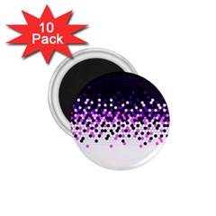 Flat Tech Camouflage Reverse Purple 1 75  Magnets (10 Pack)  by jumpercat