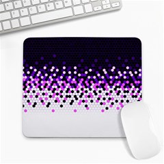 Flat Tech Camouflage Reverse Purple Large Mousepads by jumpercat