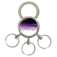 Flat Tech Camouflage Reverse Purple 3-ring Key Chains by jumpercat