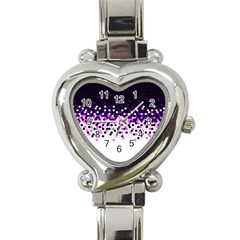 Flat Tech Camouflage Reverse Purple Heart Italian Charm Watch by jumpercat