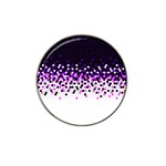 Flat Tech Camouflage Reverse Purple Hat Clip Ball Marker Front