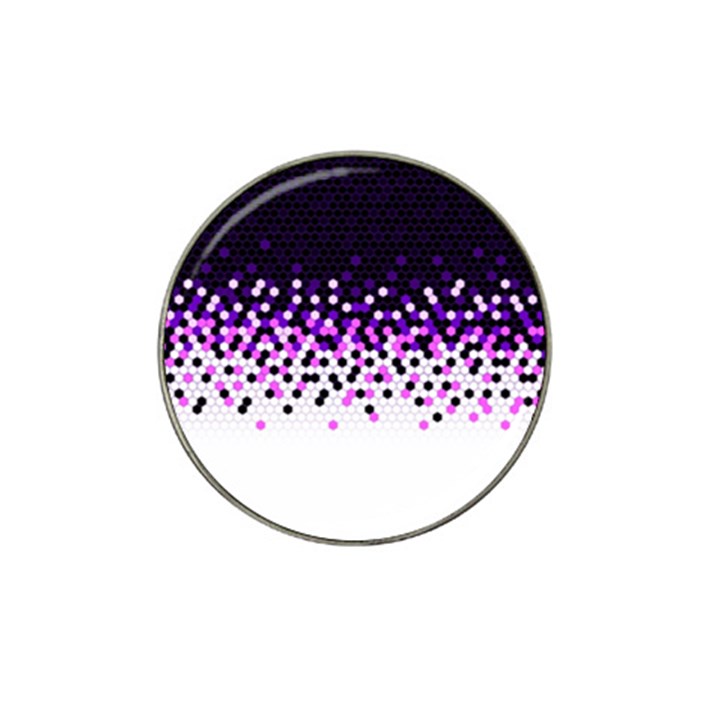 Flat Tech Camouflage Reverse Purple Hat Clip Ball Marker