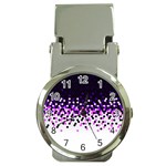 Flat Tech Camouflage Reverse Purple Money Clip Watches Front