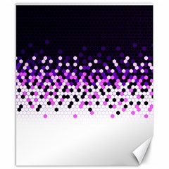 Flat Tech Camouflage Reverse Purple Canvas 8  X 10  by jumpercat