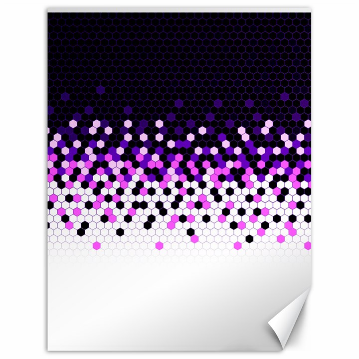 Flat Tech Camouflage Reverse Purple Canvas 18  x 24  