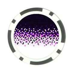 Flat Tech Camouflage Reverse Purple Poker Chip Card Guard by jumpercat