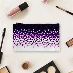 Flat Tech Camouflage Reverse Purple Cosmetic Bag (small)  by jumpercat