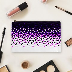 Flat Tech Camouflage Reverse Purple Cosmetic Bag (medium)  by jumpercat