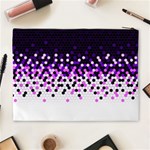 Flat Tech Camouflage Reverse Purple Cosmetic Bag (XL) Back