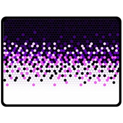 Flat Tech Camouflage Reverse Purple Fleece Blanket (large)  by jumpercat