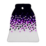 Flat Tech Camouflage Reverse Purple Ornament (Bell) Front