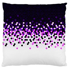 Flat Tech Camouflage Reverse Purple Large Cushion Case (one Side) by jumpercat